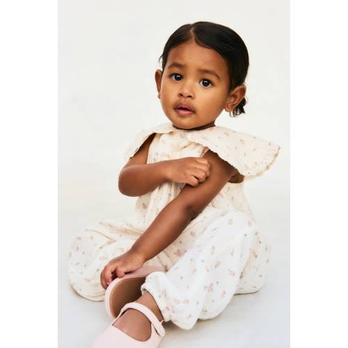 COTTON MUSLIN ROMPER SUIT