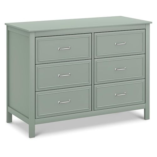 DaVinci Charlie 6-Drawer Double Dresser in Light Sage, GREENGUARD Gold Certified