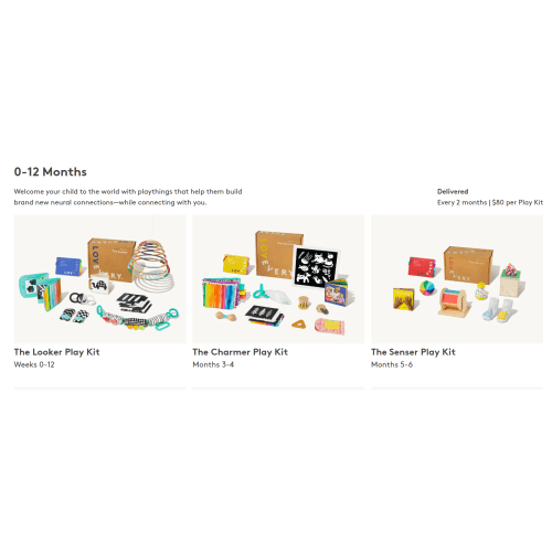 The Play Kits by Lovevery | Montessori Toy Subscription Ages 0-5 | Lovevery