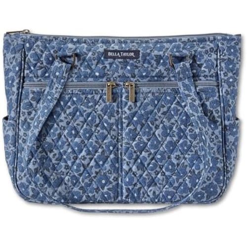 Bella Taylor Everyday Tote | Lightweight Quilted Fabric Handbags for Women