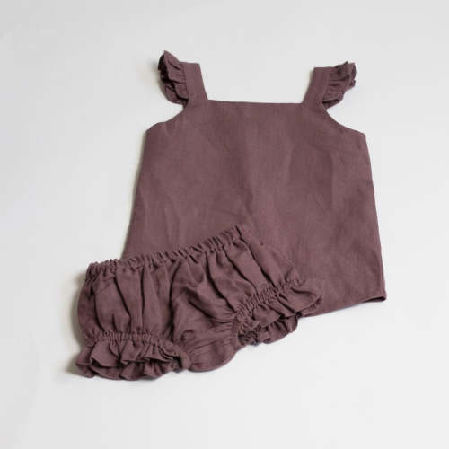 Jacquard Weave Frill Set