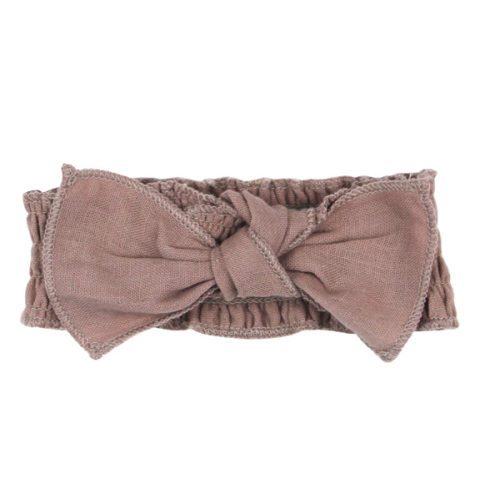 Almond | Organic Muslin Smocked Headband – L'ovedbaby