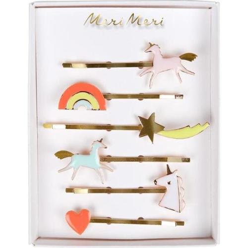 Unicorn Enamel Hairclips - Meri Meri | Maisonette