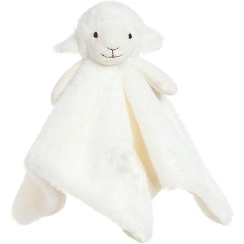 Apricot Lamb Luxury Snuggle Plush White Lamb Sheep Infant Stuffed Animals Security Blanket Nursery Character Blanket(White Lamb, 14 Inches)