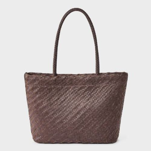 Woven Tote Bag - A New Day™ Elusive Brown