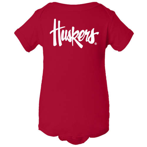 Nebraska Cornhuskers Legacy Script "Huskers" Infant Onesie
