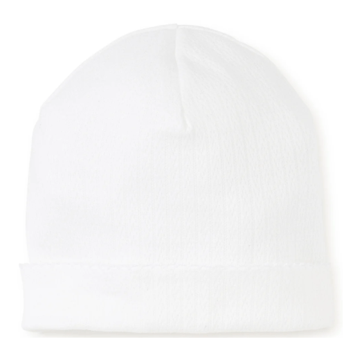 White Pointelle Hat