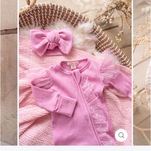 Ribbed Baby Jumpsuit - Forever Loved Zip One Piece - Pink Sorbet – Before & Ever