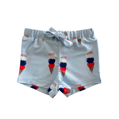 Blue Ice Cream / Riviera Swim Short / UPF 50+