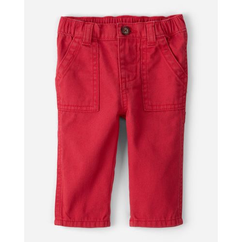 Baby Boy Solid Twill Pants  - Red - OshKosh B'gosh | Carter's