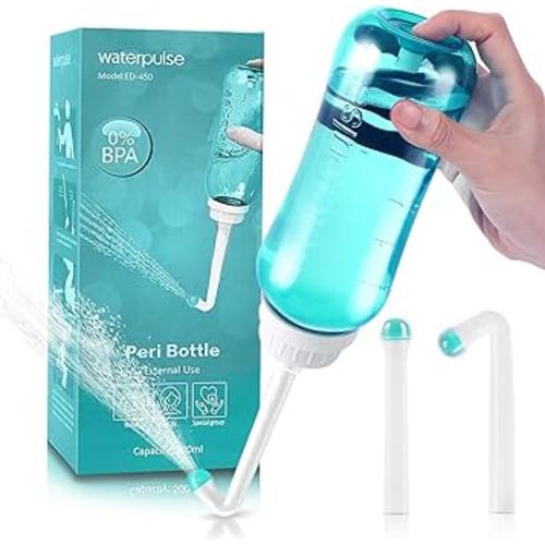 Peri Bottle for Postpartum Travel Bidet - Care,Portable Travel Medical Squeeze Bottle Bidet for Women Personal Hygiene Cleaning,16.9 OZ (Green)