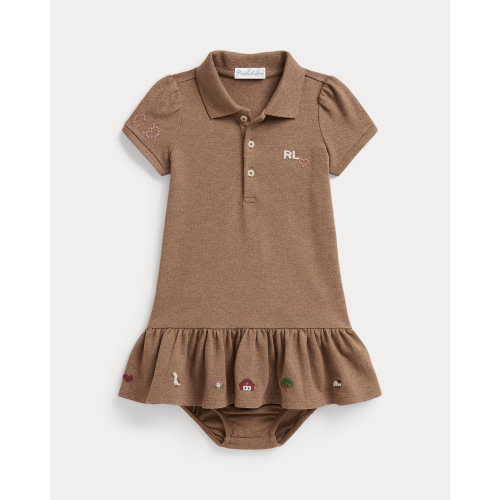 Stretch Mesh Polo Dress & Bloomer for Baby Girls | Ralph Lauren