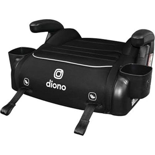 Diono Connect3 RXT Backless Booster, Slim Fit 3-Across in Many Mid-Sized Sedans and SUVs, for Children from 40-120 lbs., Lightweight with Latch connectors