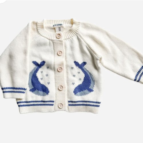 Cotton Whale Cardigan Nautical Sweater – Bella Vita