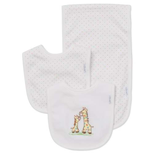 Giraffe Bib & Burp Set
