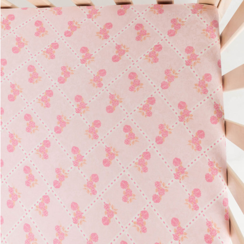 Blush Hydrangea Crib Sheet — Bamboo Nursery Bedding – In My Jammers