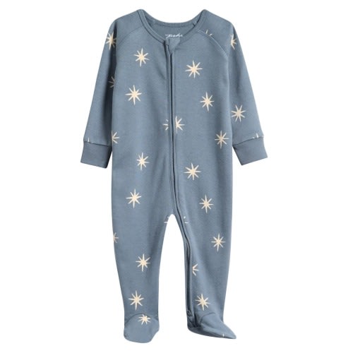 Print Rib Organic Cotton Footie