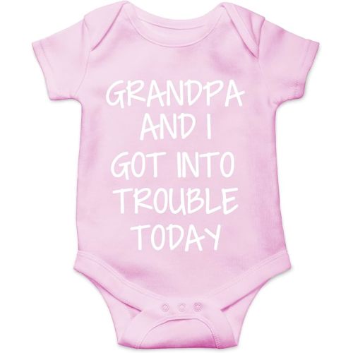 CBTwear Grandpa and I Got In Trouble Today Funny Baby Bodysuit