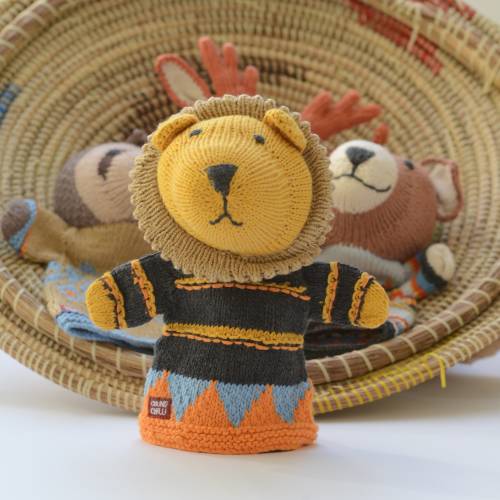 Hand Knitted Puppets in Organic Cotton