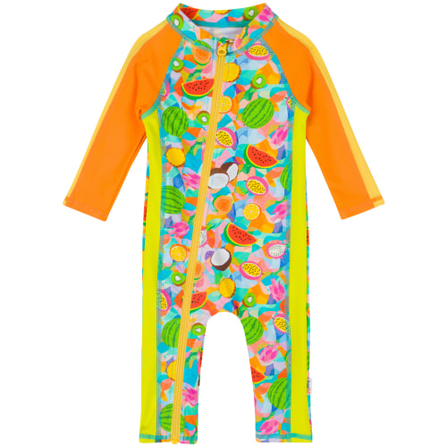 Sunsuit - Long Sleeve Romper Swimsuit | "Fruit Salad"