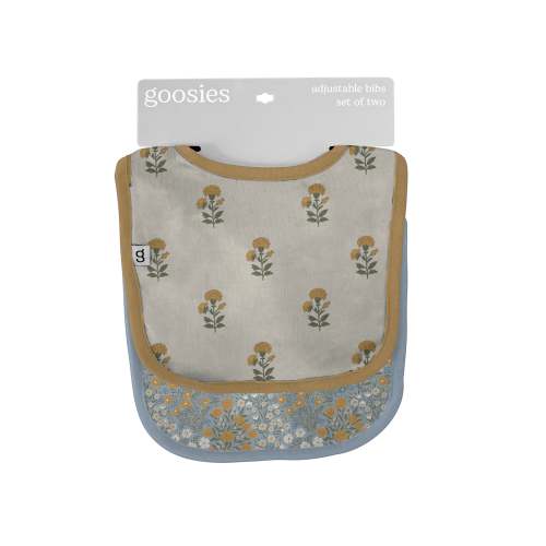 Bib Set - Marigold Block Print – Goosies