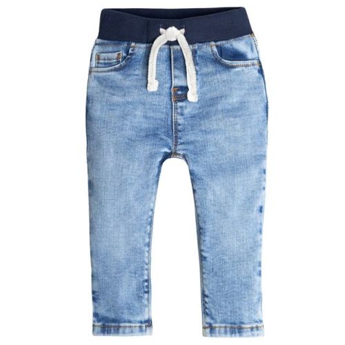 Gerber Infant Denim Rib Waist Skinny Jeans, Light Blue, 3-6 Months