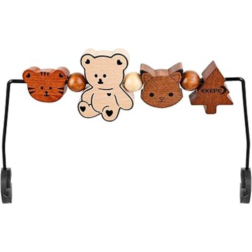 Toy Bar Attachment for Baby Bouncer - Sensory Development & Play Accessories for Newborn and Infant 3-36 Months - Forest