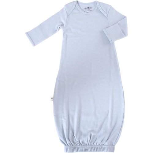 Woolino Infant Nightgown - 100% Superfine Merino Wool Baby Gowns - Newborn Sleeper Gown for Boy & Girl - 0-6 Months