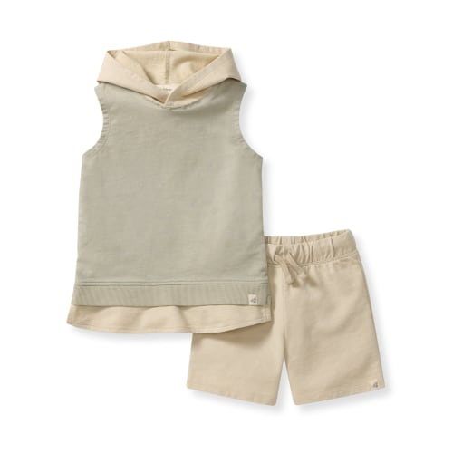 Acid Wash Sleeveless Sweatshirt & Pants Set – Burt's Bees Baby
