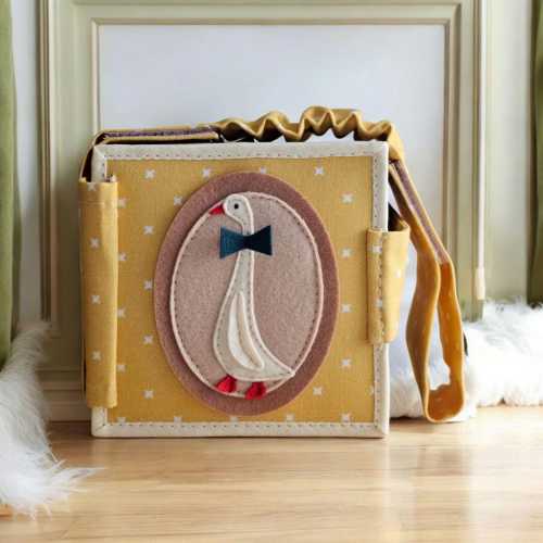 Montessori Quiet Book: Sensory Toy for Toddlers, Custom Felt Activity Book