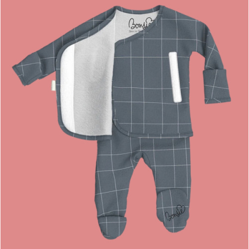 Footie - Crisscross – Bonsie Skin to Skin Babywear