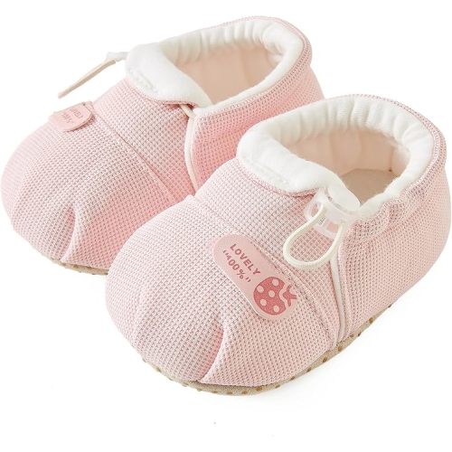 Baby Booties Girls Cozy Walking Shoes Infant Booties Toddler Soft Sole Shoes Newborn Boys First Walking Shoes