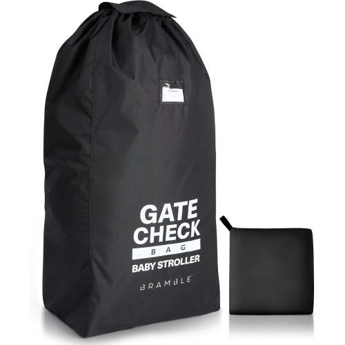 Bramble, Stroller Bag, 45" Gate Check Polyester Travel, Black