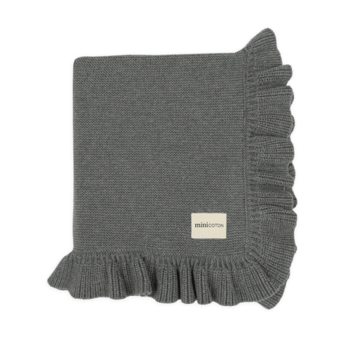 Ruffle Melange Blanket