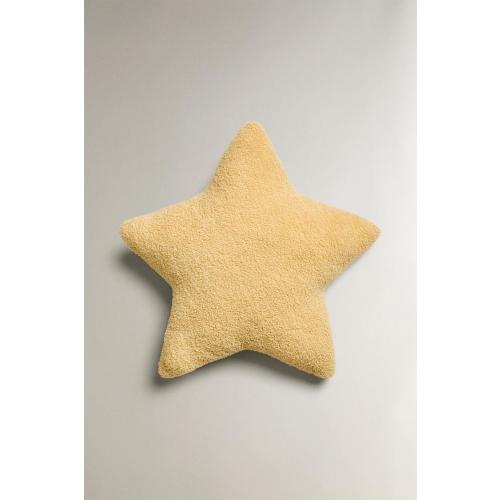 KIDS’ LARGE FAUX SHEARLING STAR CUSHION
