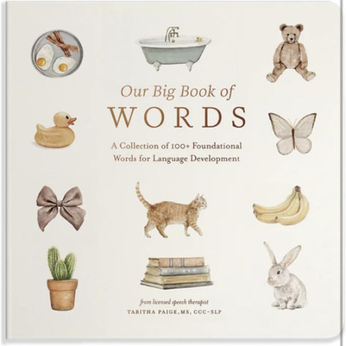Our Big Book of First Words: A Collection of 100+ Foundational Words for Language Development (Tabitha Paige Children's Book Series)