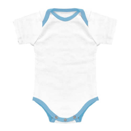 Contrast Binding Onesie - Sky Blue