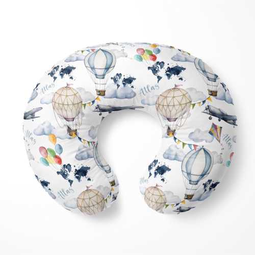 World Map Nursing Pillow Cover, Adventure Nursing Pillow Cover, Adventure Nursing Cover, Baby Pillow Cover, Nursing Cover for Mom, T1