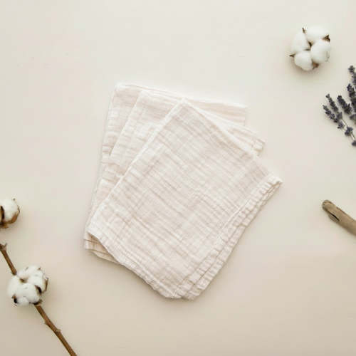 Organic Cotton Muslin Squares 3-pack – Blaynk