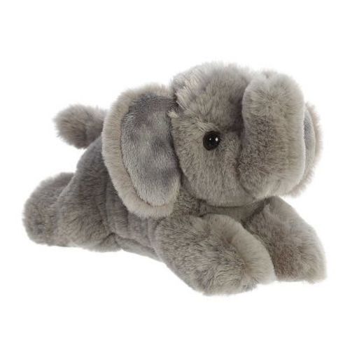 Aurora Small Elephant Calf Mini Flopsie Adorable Stuffed Animal Grey 8"