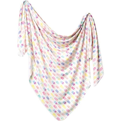 Copper Pearl Large Premium Knit Baby Swaddle Receiving Blanket Summer