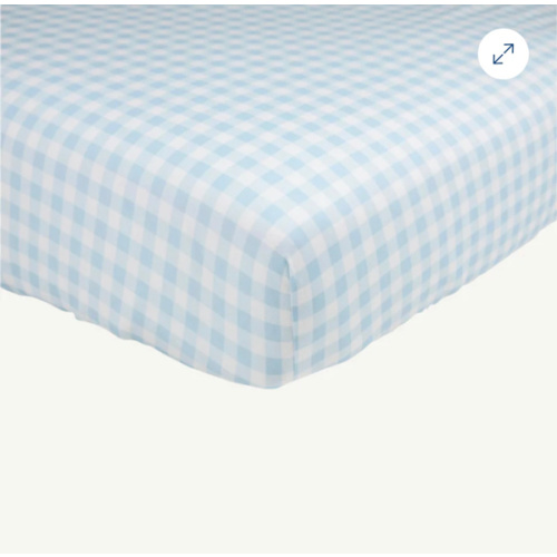 Sleep Tight Crib Sheet - Buckhead Blue Gingham