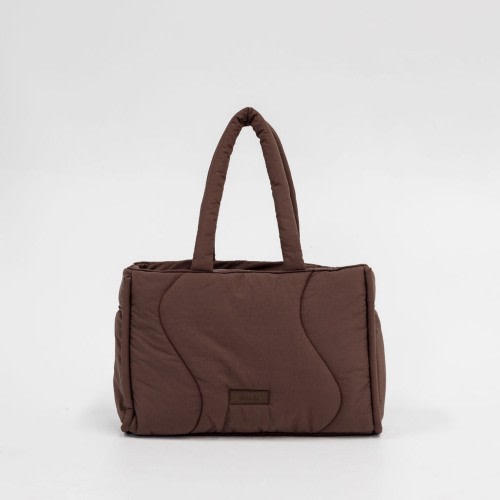Henlee Alba Nylon Shoulder Bag Auburn