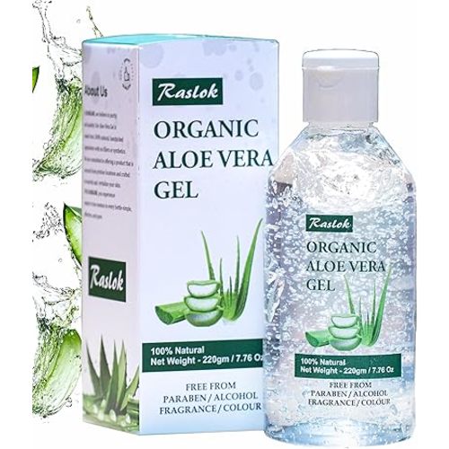 Aloe Vera Gel | 100% Pure Natural Aloe Gel For Moisturizing Face Skin & Hair Care,Durable Moisturizing Hydrating Soothing, Non-Sticky (7.76 OZ)