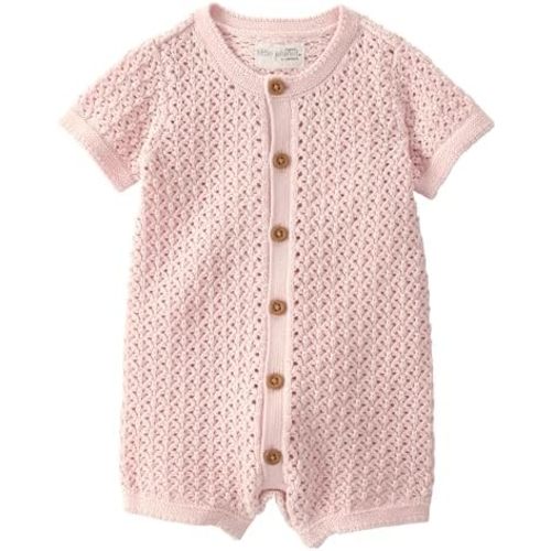 little planet by carter's unisex-baby Waffle Knit Button-Front Jumpsuit made with Organic Cotton