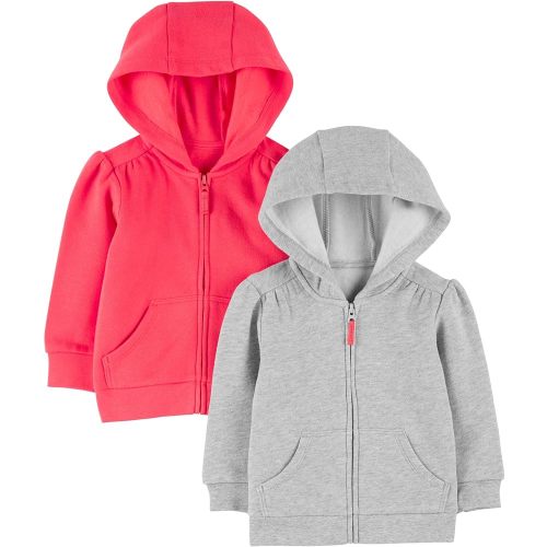 Simple Joys by Carter's girls 2-pack Full Zip Hoodies