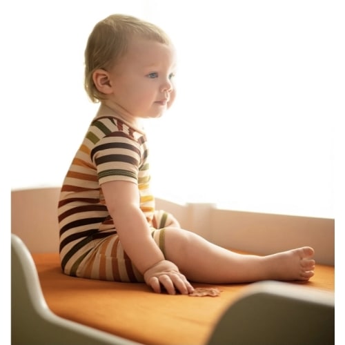 Harvest Stripe 0-6 month preferred – Ready Set Romper