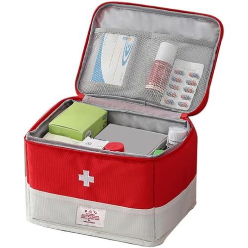 Travel Medicine Bag Organizer, Medical Bag Empty, for Home, Travel, Camping, Car, Hiking & Outdoor Emergencies, Emergency Medical Kits