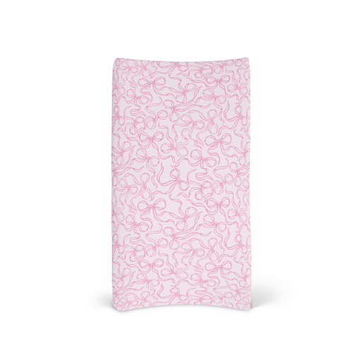 Pretty Bows Blush: Floral and Blush Changing Covers
