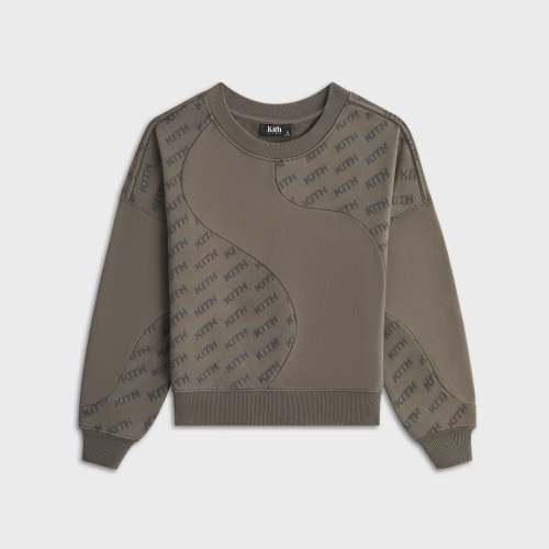 Kith Kids Blocked Monogram Nelson Sweatshirt - Fuel - 3T